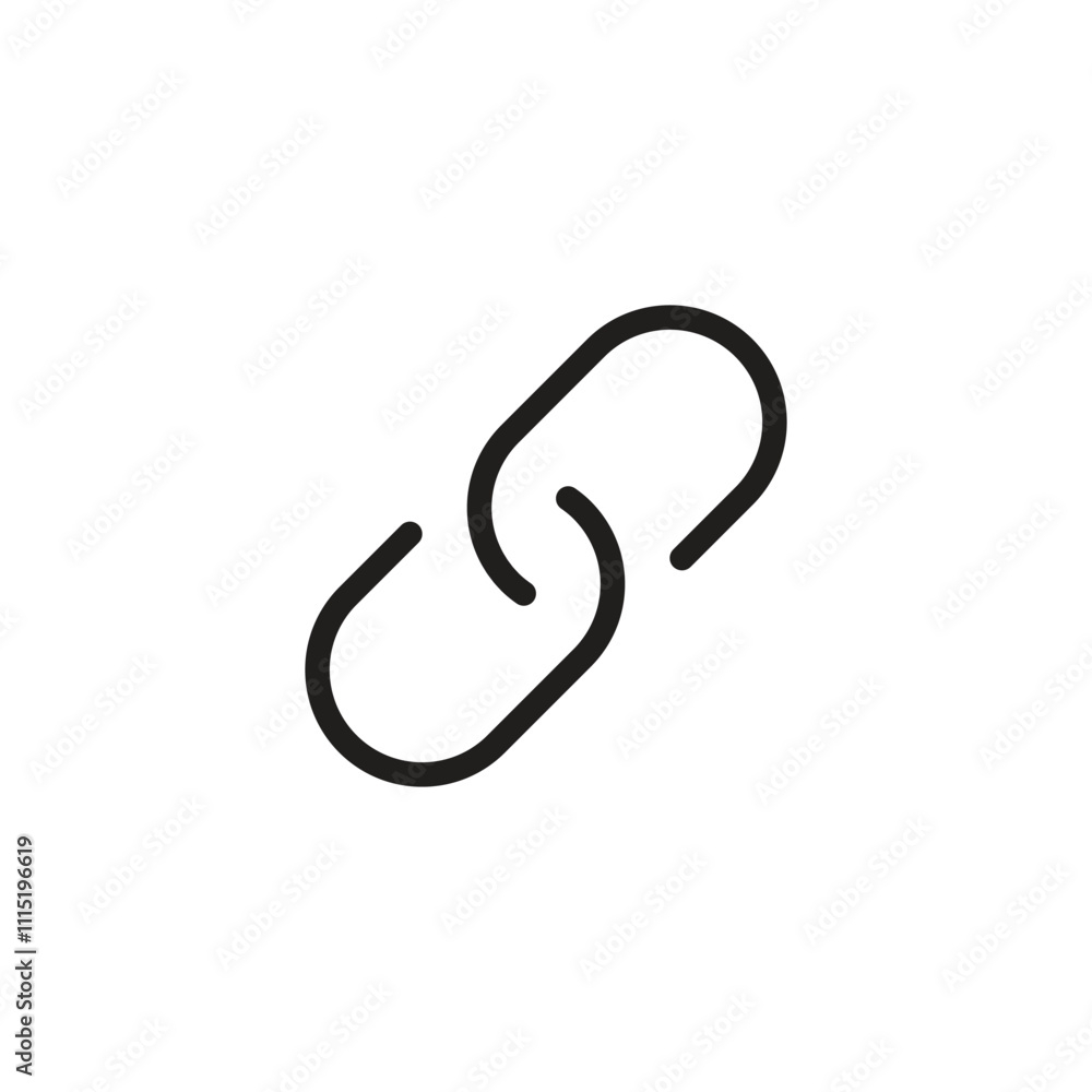 Poster link icon set vector for web