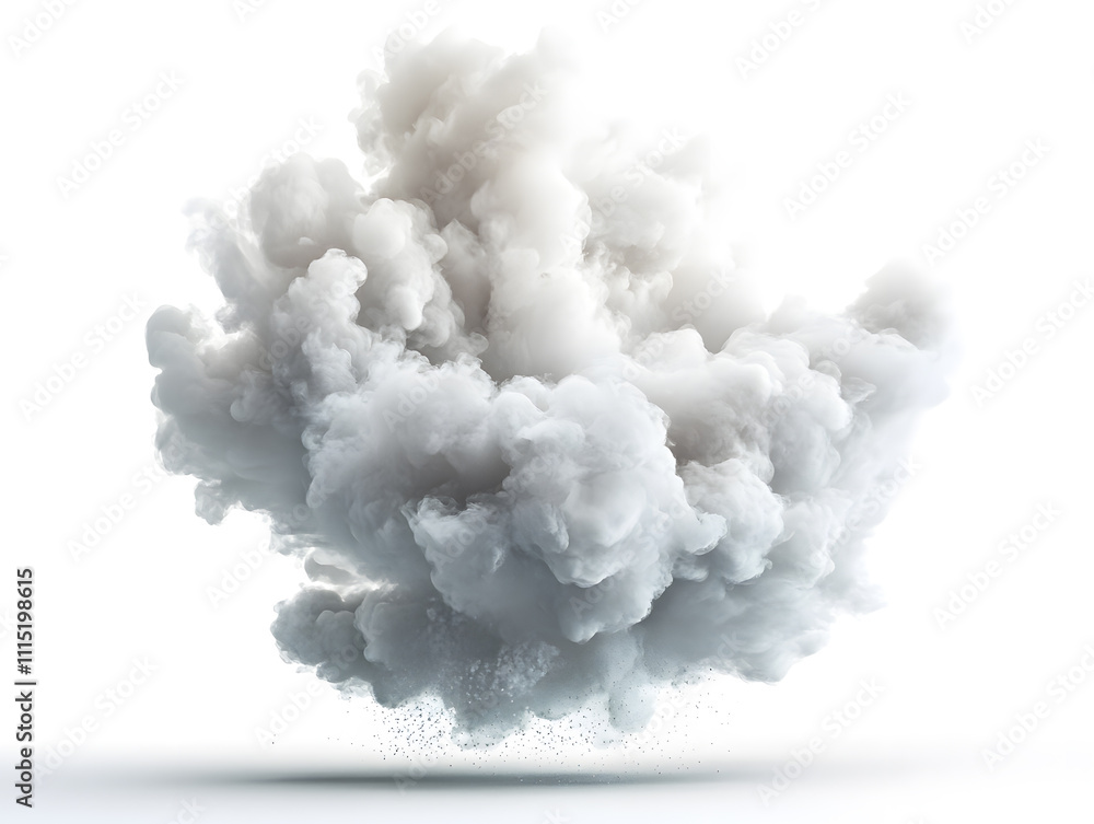 Poster dynamic cloud formation nature digital art isolated background aerial view atmospheric concepts for 