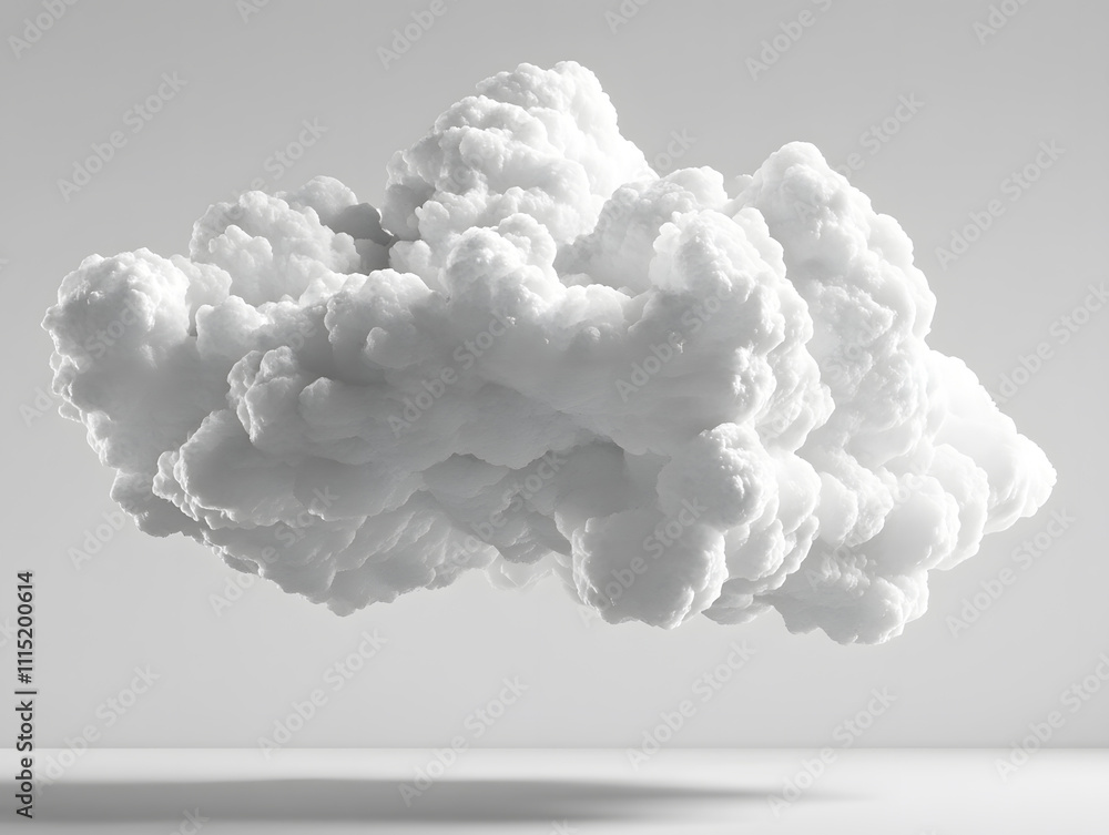 Poster dynamic white cloud formation minimalist background nature scene serene environment aerial view atmo