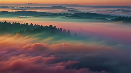 Soft golden and orange tones merging smoothly with a hint of green, capturing the beauty of autumn foliage.