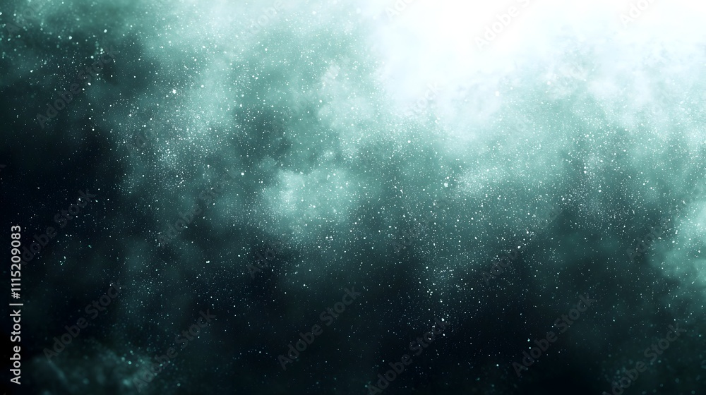 Poster a highly detailed and serene shot of fine dust particles floating in soft sunlight creating a gentle