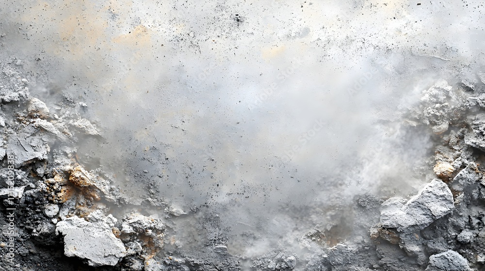 Poster close up detailed view of an air filter clogged with fine pm2 5 particulate matter