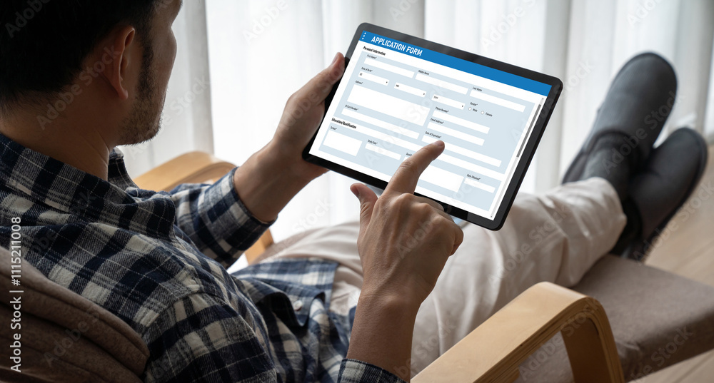 Aufkleber online application form for modish registration on the internet website