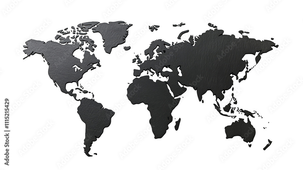 Poster global grid map, visualizing international connections and data through a geographic lens