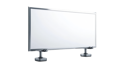 Blank white billboard for advertising and promotion