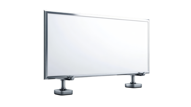 Blank white billboard for advertising and promotion