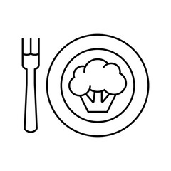 plant based nutrition vegan food line icon vector. plant based nutrition vegan food sign. isolated contour symbol black illustration