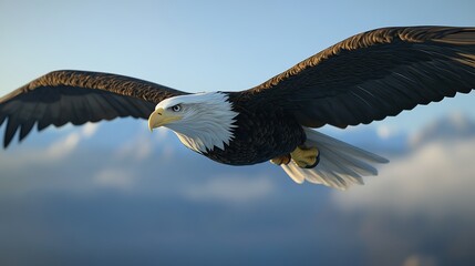 Obraz premium An eagle flying