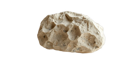 Obraz premium TRANSPARENT PNG ULTRA HD 8K Limestone Rock – Sedimentary Stone with Natural Patterns, Light Colors, and Fine Details, Isolated on Transparent Background, Ideal for Geology, Design, or Education