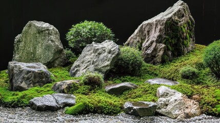 Harmony of Nature. Tranquil natural landscape with lush plant life