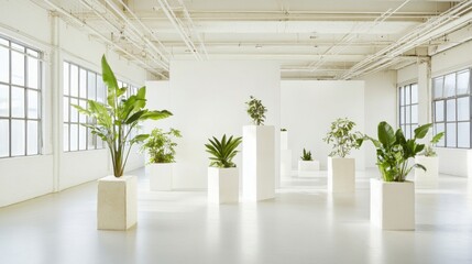 Fototapeta premium Business meeting room with vacant chairs, symbolizing the importance of preparation and anticipation in professional environments.