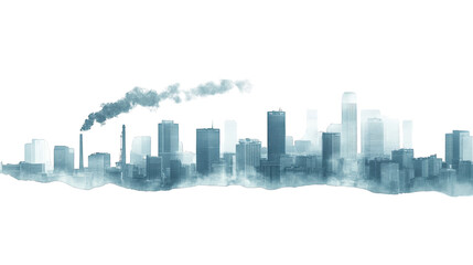 Obraz premium Towering urban cityscape, exploring modern architecture and breathtaking skylines