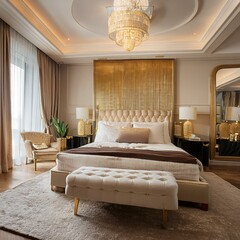 Firefly Luxurious Bedroom Design with Elegant Gold Accents and Plush Decor 65009.jpg