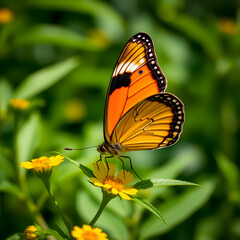 Fototapeta premium Beautiful butterfly in nature