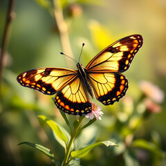Fototapeta premium Beautiful butterfly in nature