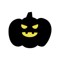 cut illustration of jack-o-lantern silhouette