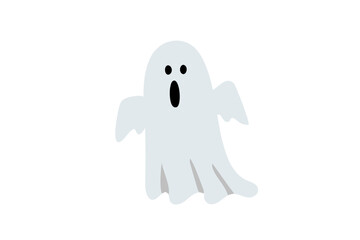 Simple clip art of ghost