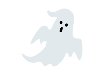 Simple clip art of ghost