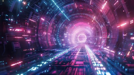 Obraz premium Galactic Spark. Futuristic space-themed entertainment concept