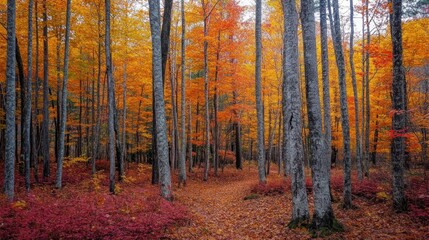 Fototapeta premium Autumnal Forest Path