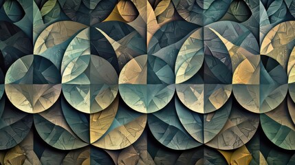 Symmetrical Botanical Abstraction. A fusion of nature and artistry concept