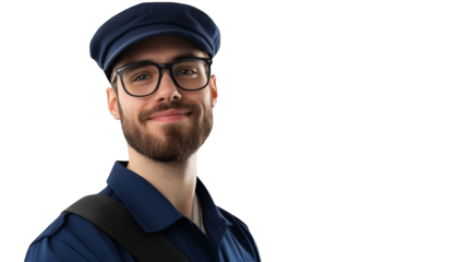 Stylish man in glasses and cap, a portrait of modern urban fashion