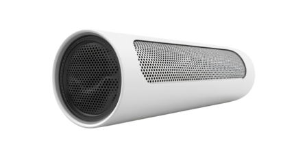 Highquality speaker on a white background, immersive audio experience for home and office