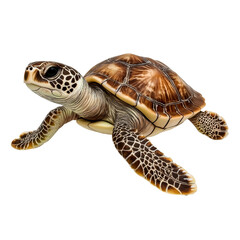 Fototapeta premium color turtle isolated on white