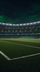 Fototapeta premium soccer field with lights