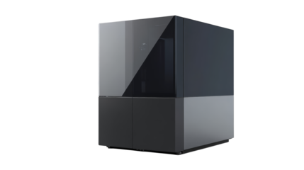 A striking black and white computer case for modern tech enthusiasts