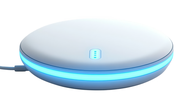 Closeup of a single white button, study in texture, shape and functionality