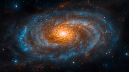 Dynamic universe scene with a glowing nebula swirling galaxies and countless stars forming a visually captivating astronomy-themed background