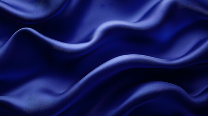 Fototapeta premium Royal Blue Silk Drape Abstract Background Image