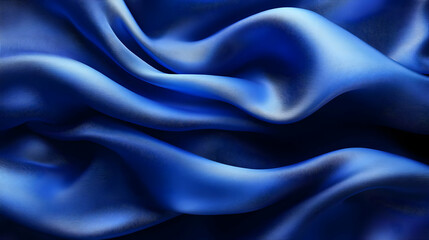 Obraz premium Abstract Blue Satin Fabric Background