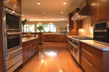 Modern Kitchen Design With Stainless Steel Appliances
