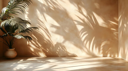 Palm Shadow Background Illustration