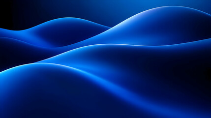 Fototapeta premium Abstract Blue Waves 3D Background