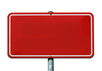 red sign, city sign, mockup, blank sign, isolated background, street signage, empty board, white background, customization, urban design