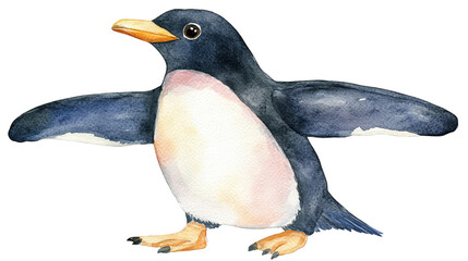 Obraz premium Striking contrast, closeup of a bird 