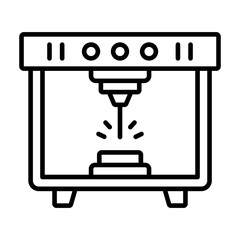 Laser Cutting Machine Icon