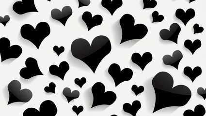 Fototapeta premium seamless pattern with hearts