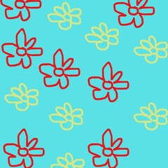 seamless pattern with flowers