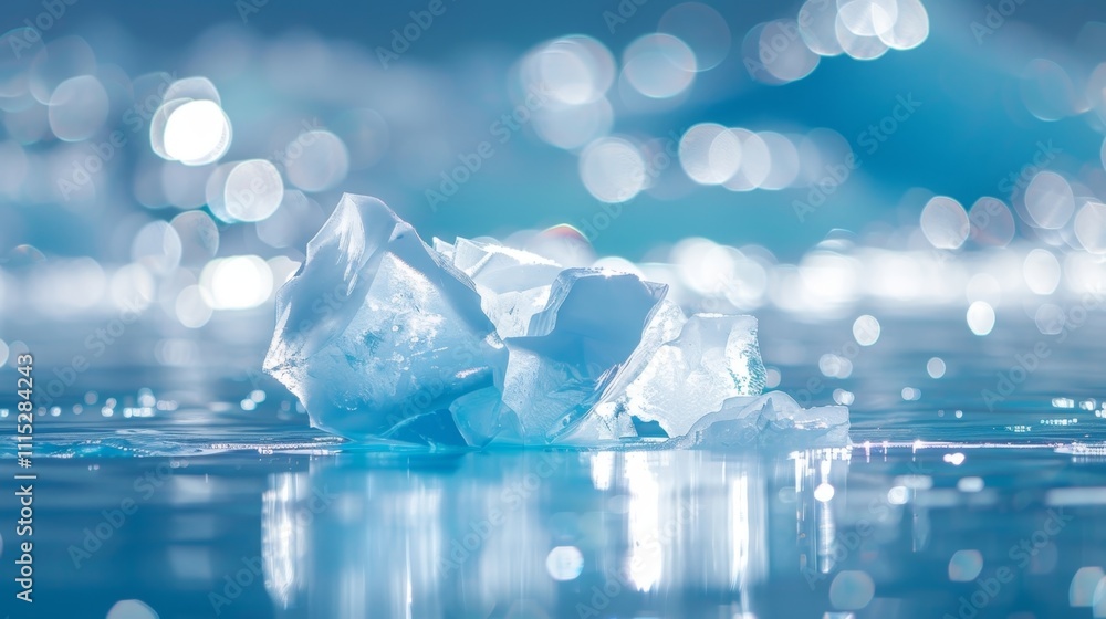 Aufkleber an unlikely duo the iceberg and blockchain both powerful forces hidden just below the surface.