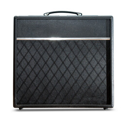 Guitar amplifier box  isolated on white