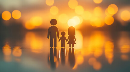 3D Family Game Night Joy Bokeh Background Copy Space Promotional Image