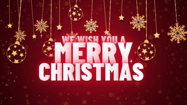 christmas and hapy new years greeting card video