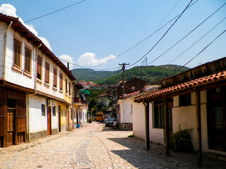 Streets of Pogradec, Albania.