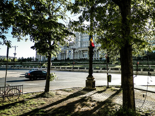 Naklejka premium Parliament Palace, Romania Bucharest.