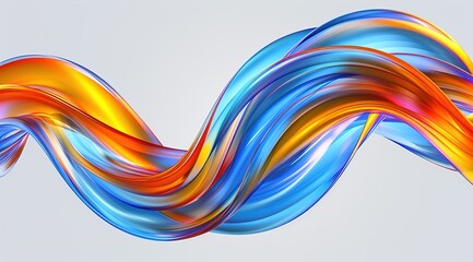 Fototapeta premium abstract colorful wave