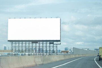 Blank advertising billboard at airport,mockup poster media template ads display